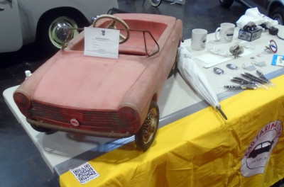 A very rare Tri-ang child's A40 pedal car. We were lucky enough to meet the grandson of the original owner of the company!