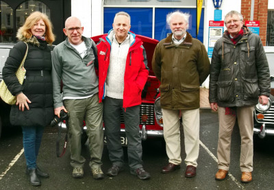 left to right: Liz, Fergus, Colin, Keith and Derek.