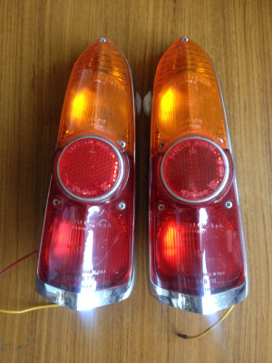 Rear lights, courtesy of Mike Hodgson. Again, bought some time ago. These and the front ones are made by Carello, ( ours are made by Lucas ).